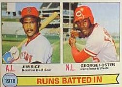 1979 Topps Baseball Cards      003      Jim Rice/George Foster LL